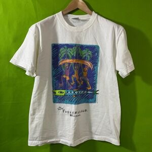 Vintage 1996 Carnival Cruise Line Fascination T-Shirt Gear For Sports White L